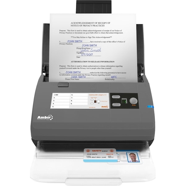 Ambir Ambir Ds820Ix - Imagescan Pro 820Ix, 20Ppm/40Ipm Adf Duplex Scanner; DS820IX-AS - main